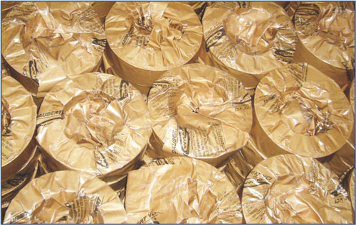 Packed laminations on pallets